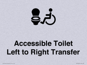 Accessible Toilet with Left to Right Transfer